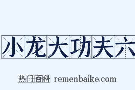 小龙大功夫六是什么意思的图片